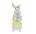 Coniglio pasquale in resina con uova h.30cm | Rohome