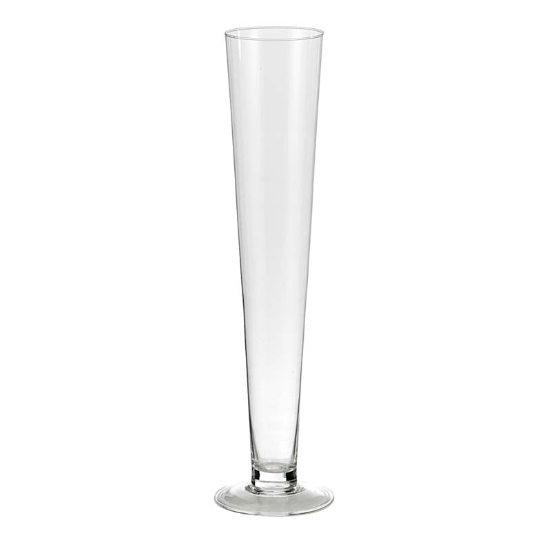 Vaso in vetro a cono trasparente h. 70cm | rohome