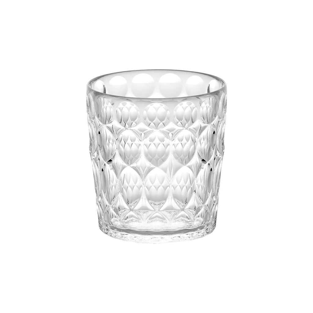Guzzini - Bicchiere basso decoro Vanity trasparente | Rohome