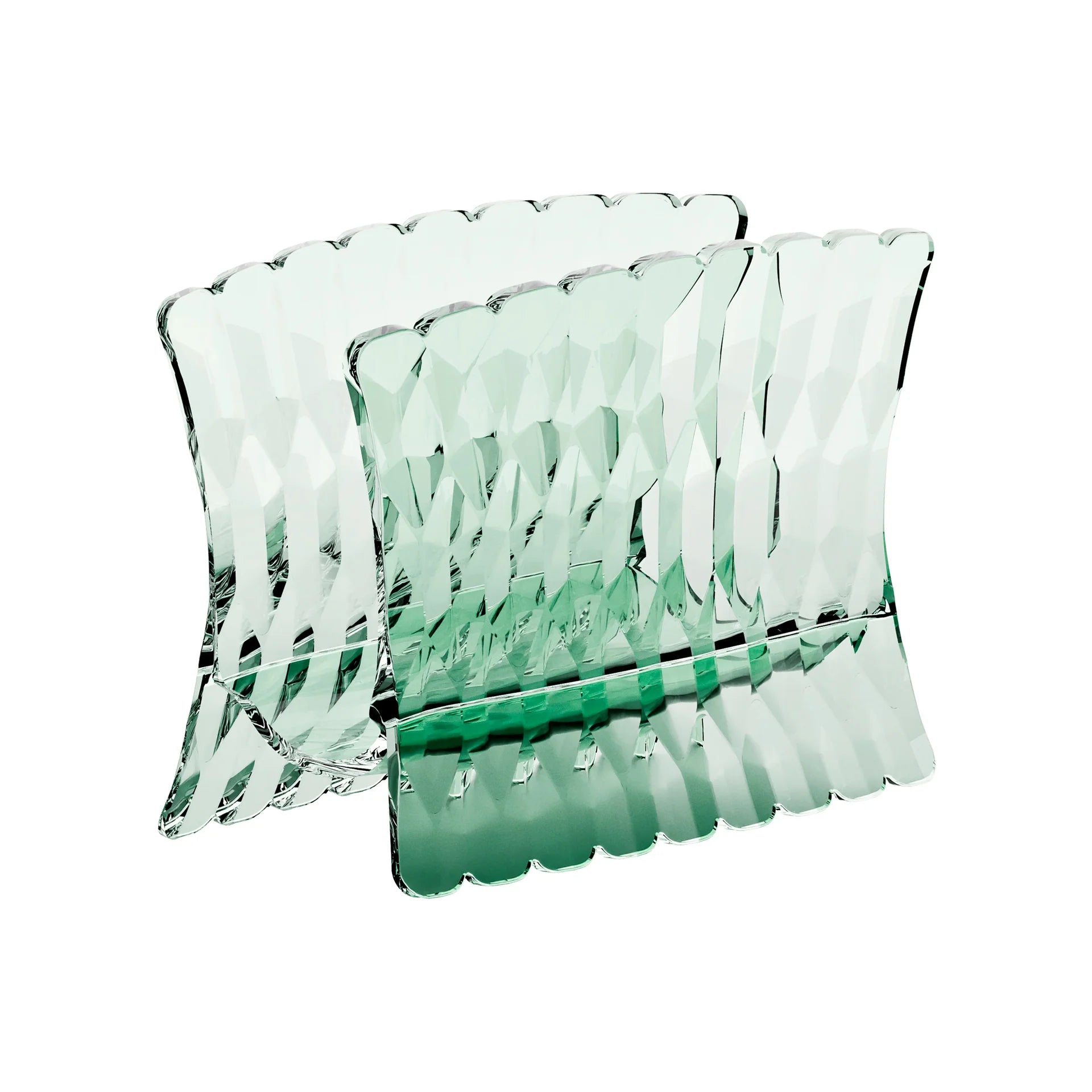 Guzzini - Portatovagliolo verticale Vanity verde trasparente | Rohome