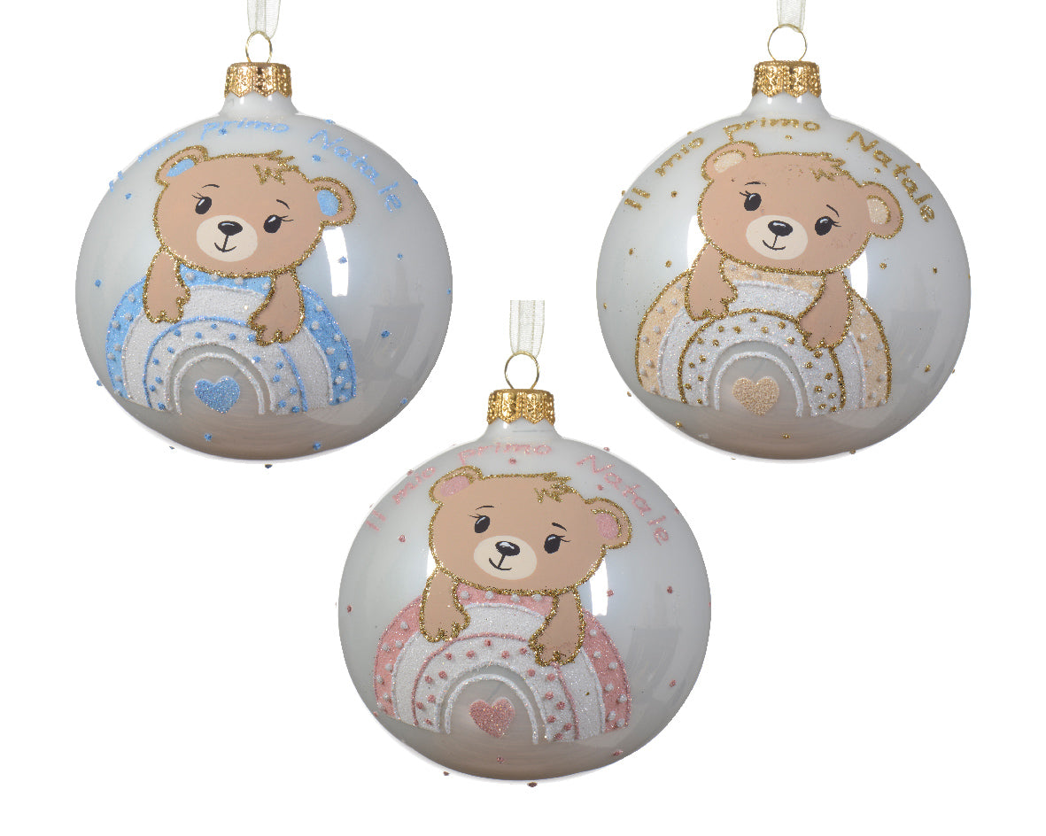 Palla di natale d.10cm il mio primo natale | Rohome