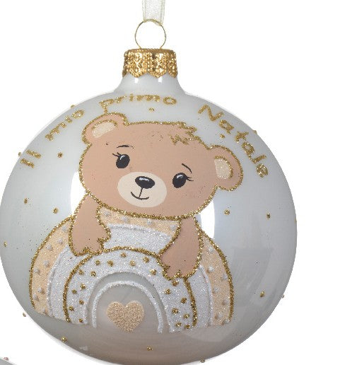 Palla di natale d.10cm il mio primo natale | Rohome