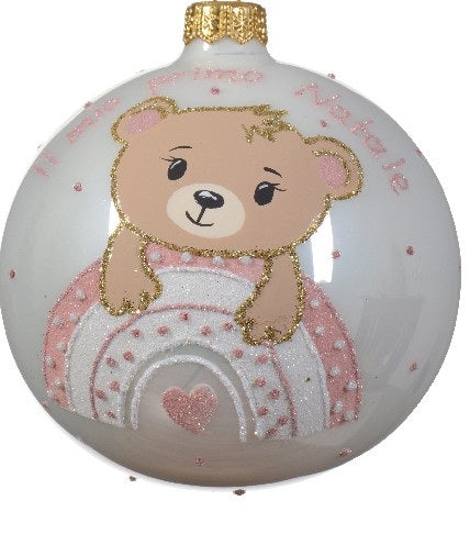 Palla di natale d.10cm il mio primo natale | Rohome