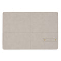Tovaglietta 45x30cm in pvc ecopelle beige con porta posate | Rohome