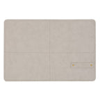 Tovaglietta 45x30cm in pvc ecopelle beige con porta posate | Rohome
