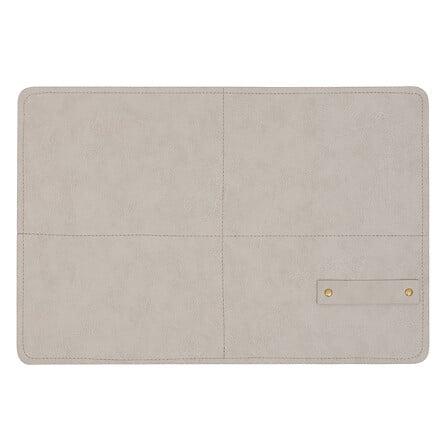 Tovaglietta 45x30cm in pvc ecopelle beige con porta posate | Rohome