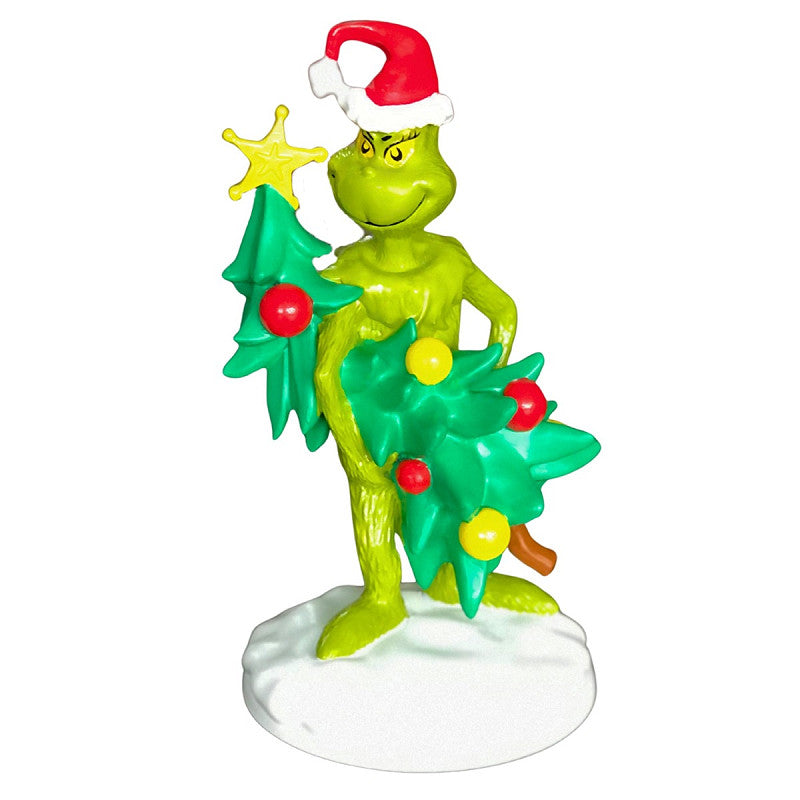 Edg - Statuina Grinch con albero in mano | rohome