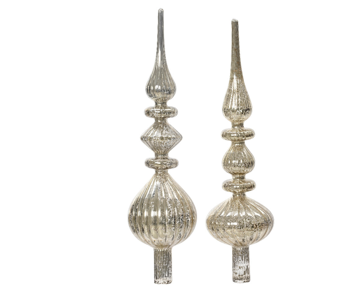 Puntale albero di natale in vetro stile antico | rohome