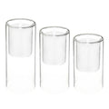 Set di 3 candele a LED con contenitore in vetro | Rohome