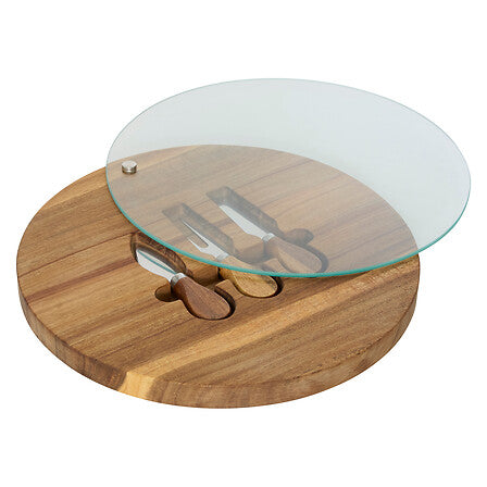 Tagliere per formaggi con utensili rotondo | Rohome