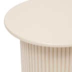 Tavolino in legno colore beige rigato | Rohome