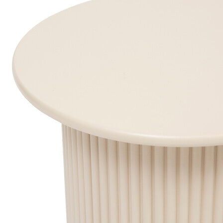 Tavolino in legno colore beige rigato | Rohome