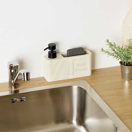 Dispenser sapone con spugna e porta spugna | Rohome