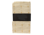 Runner di cotone con lurex dorato e cuciture | Rohome