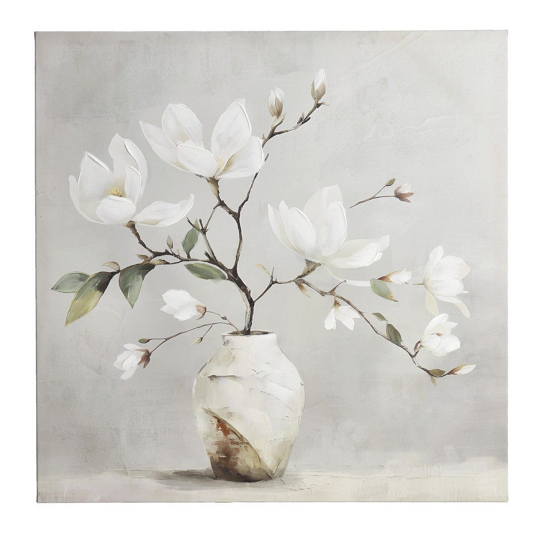 Quadro crown con vaso e fiori | Rohome