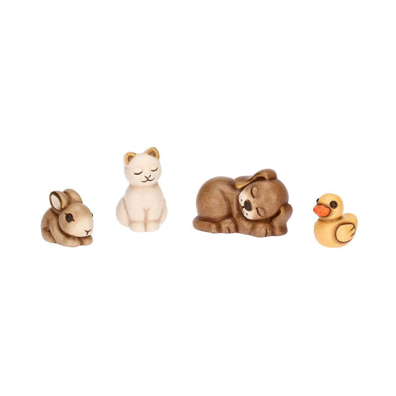 Thun - Set animali dell'aria in ceramica Presepe  | rohome