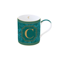 Mug in porcellana da 350ml con lettera C | Rohome