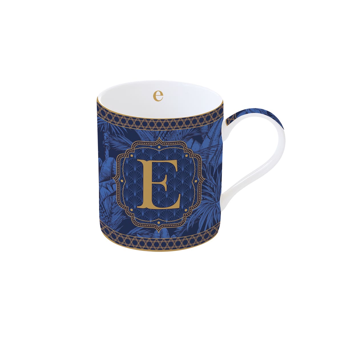 Mug in porcellana da 350ml con lettera E | Rohome