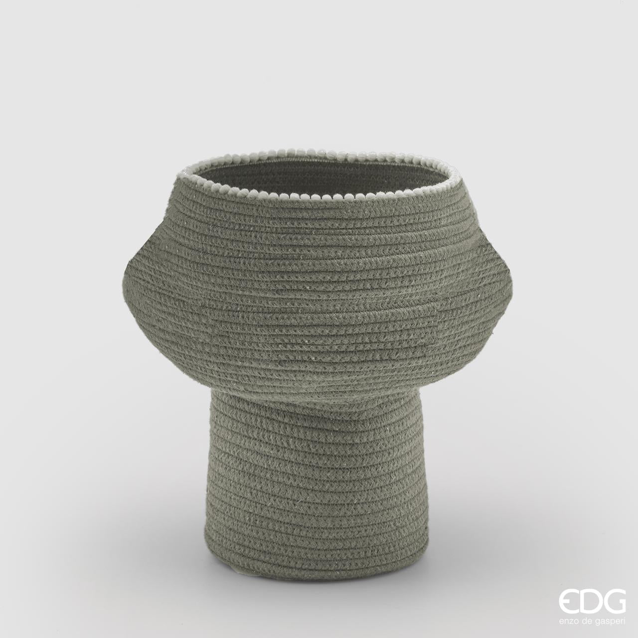 Edg - Cesto in cotone biforma verde salvia grande| rohome