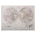 Tela stampata con mappamondo  | Rohome