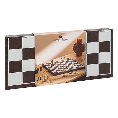 Gioco backgammon e degli scacchi con base in legno | Rohome