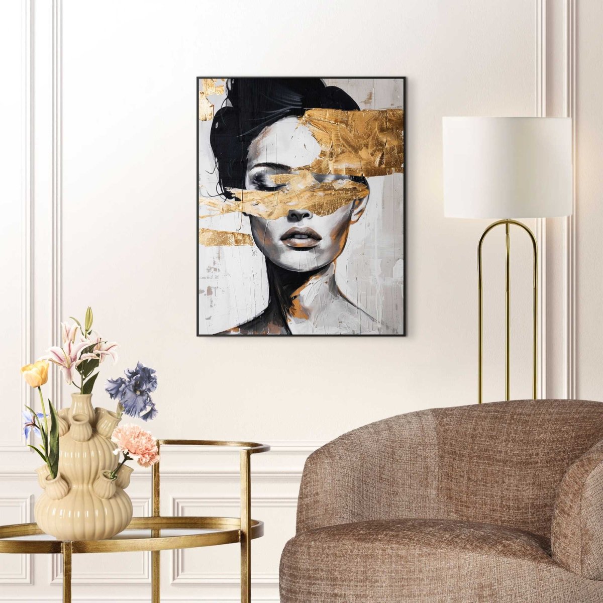 Quadro stampa di alta qualità stylish lady 50x40cm | Rohome