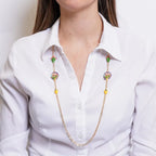 Collana in Metallo con fico d'india, limoni | Rohome