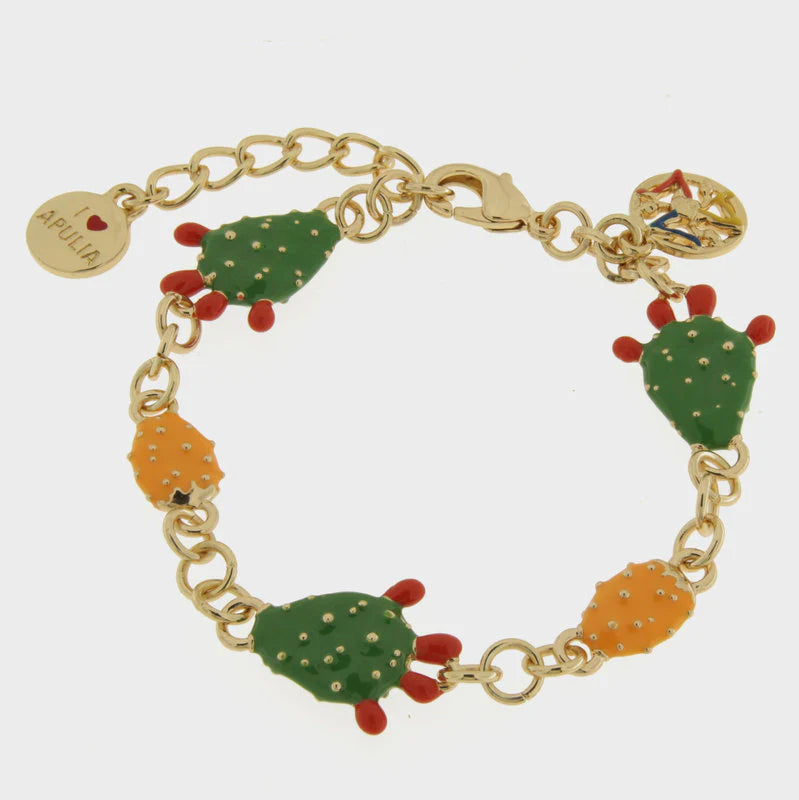 Bracciale in Metallo con ciondolo fichi di'india | Rohome