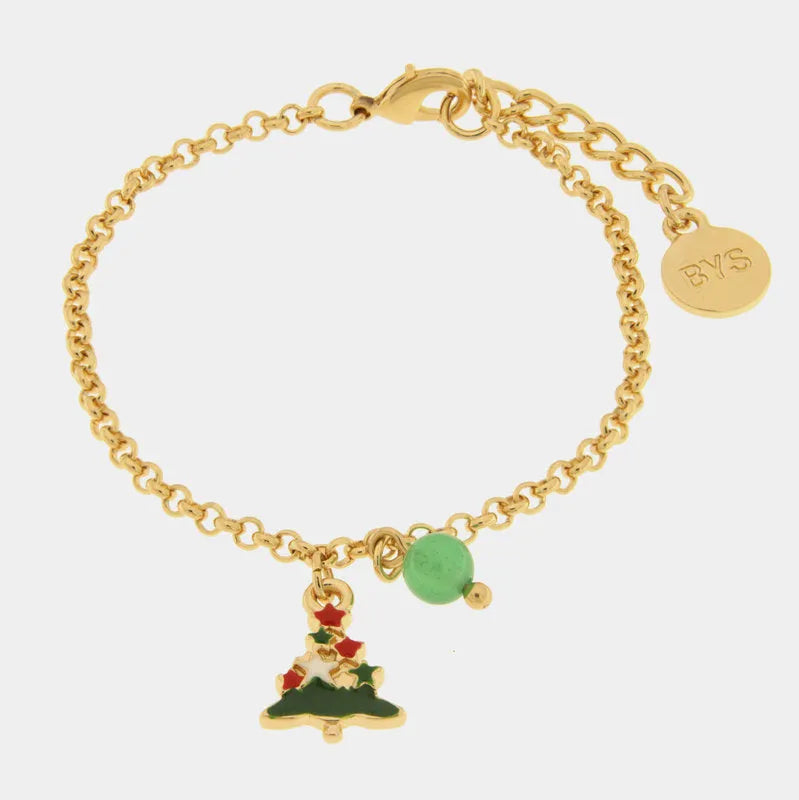 Bracciale in Metallo con albero di natale | Rohome