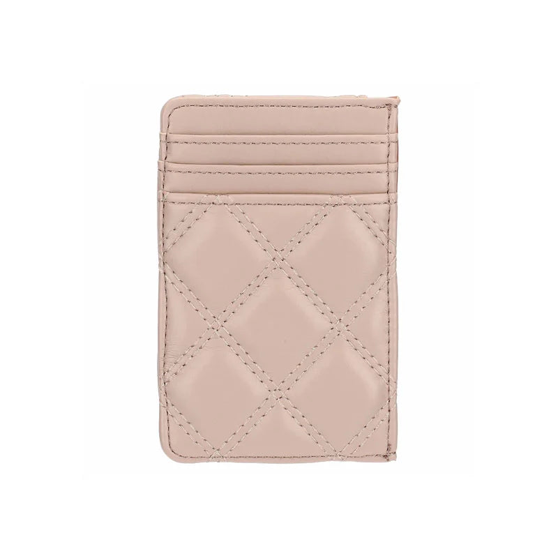 Thun - Porta carte di credito in ecopelle rosa e moka | Rohome