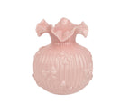 Vaso in vetro rosa con fiocchi | Rohome