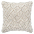 Cuscino in cotone macramè 40x40cm | Rohome