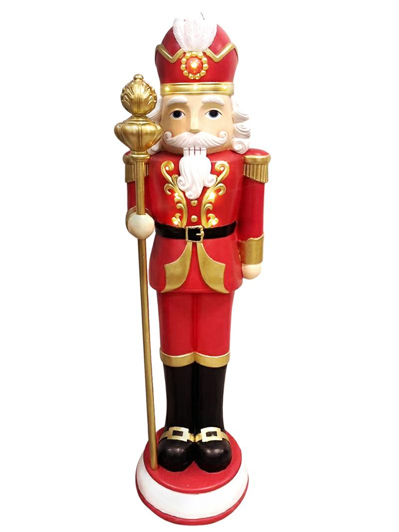 Soldato schiaccianoci gigante con luci H. 157cm | Rohome