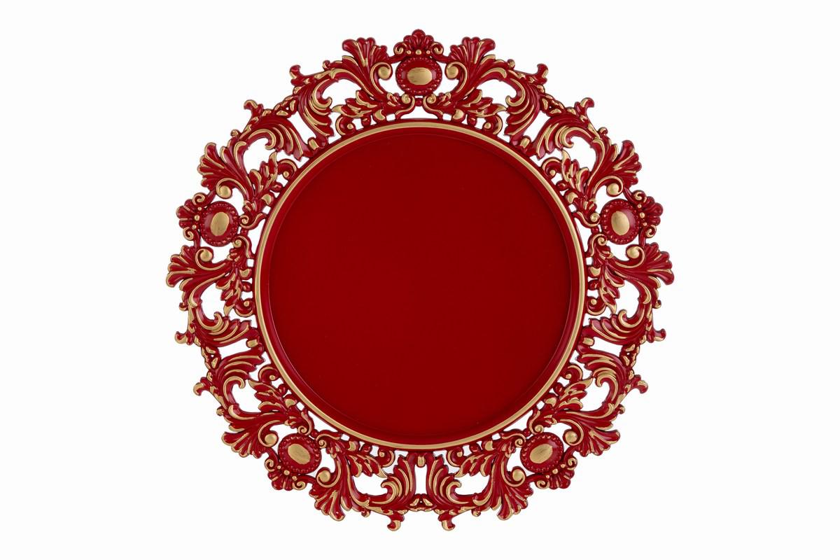 Sottopiatto natalizio in melamina rosso o bianco | rohome