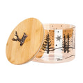 Thun – Barattolo in vetro con tappo in bamboo, medio bosco d'inverno| Rohome
