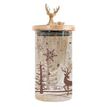 Thun – Barattolo piccolo con tappo in bamboo bosco d'inverno| Rohome