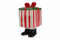 Biscottiera in ceramica a forma di pacco regalo | Rohome
