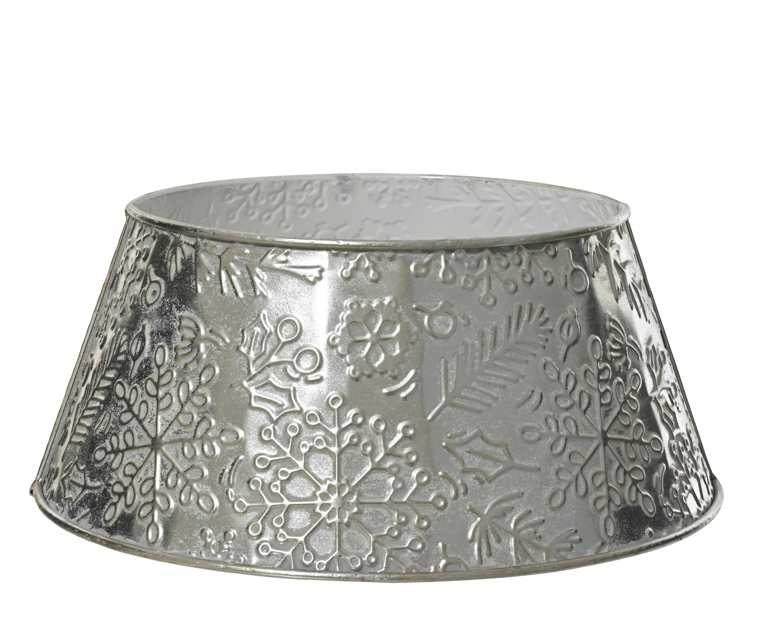 Copri base albero di natale in metallo argento | Rohome