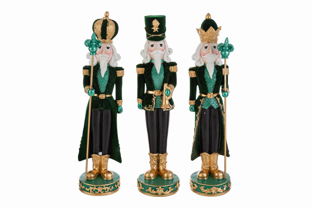 Schiaccianoci in resina e velluto verde | Rohome