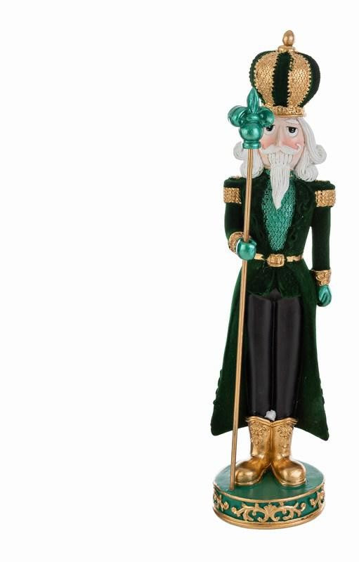 Schiaccianoci in resina e velluto verde | Rohome