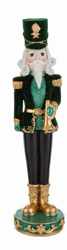 Schiaccianoci in resina e velluto verde | Rohome