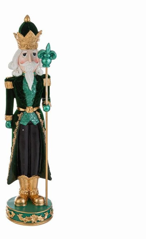 Schiaccianoci in resina e velluto verde | Rohome