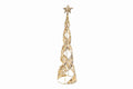 Albero di natale intreccio in metallo cono 400 led | Rohome