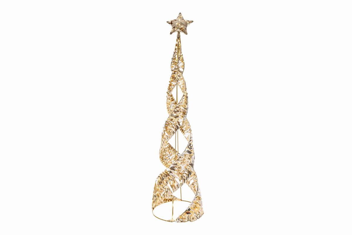 Albero di natale intreccio in metallo cono 400 led | Rohome