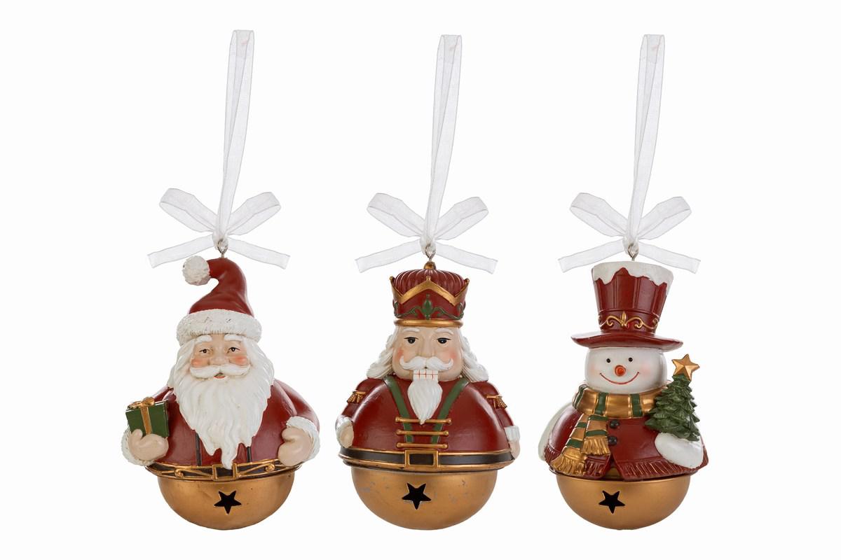 Palla di natale con soggetti in resina assortito | Rohome