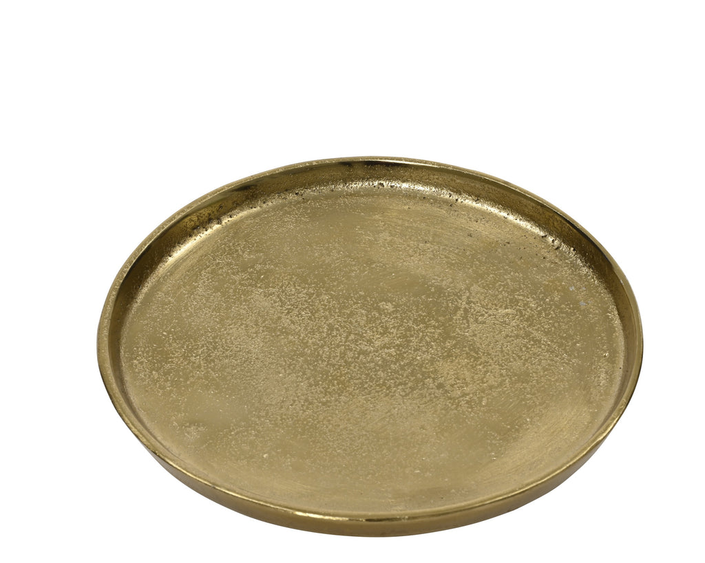 Piatto svuotatasche decorativo in metallo gold | rohome