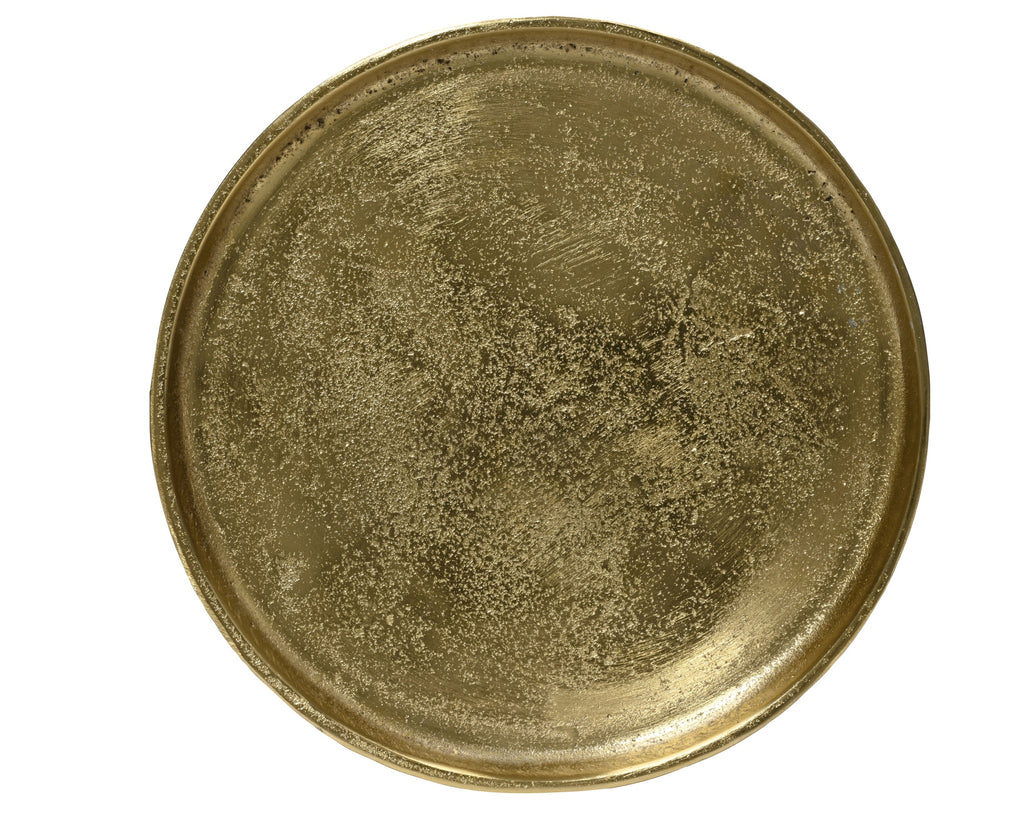 Piatto svuotatasche decorativo in metallo gold | rohome