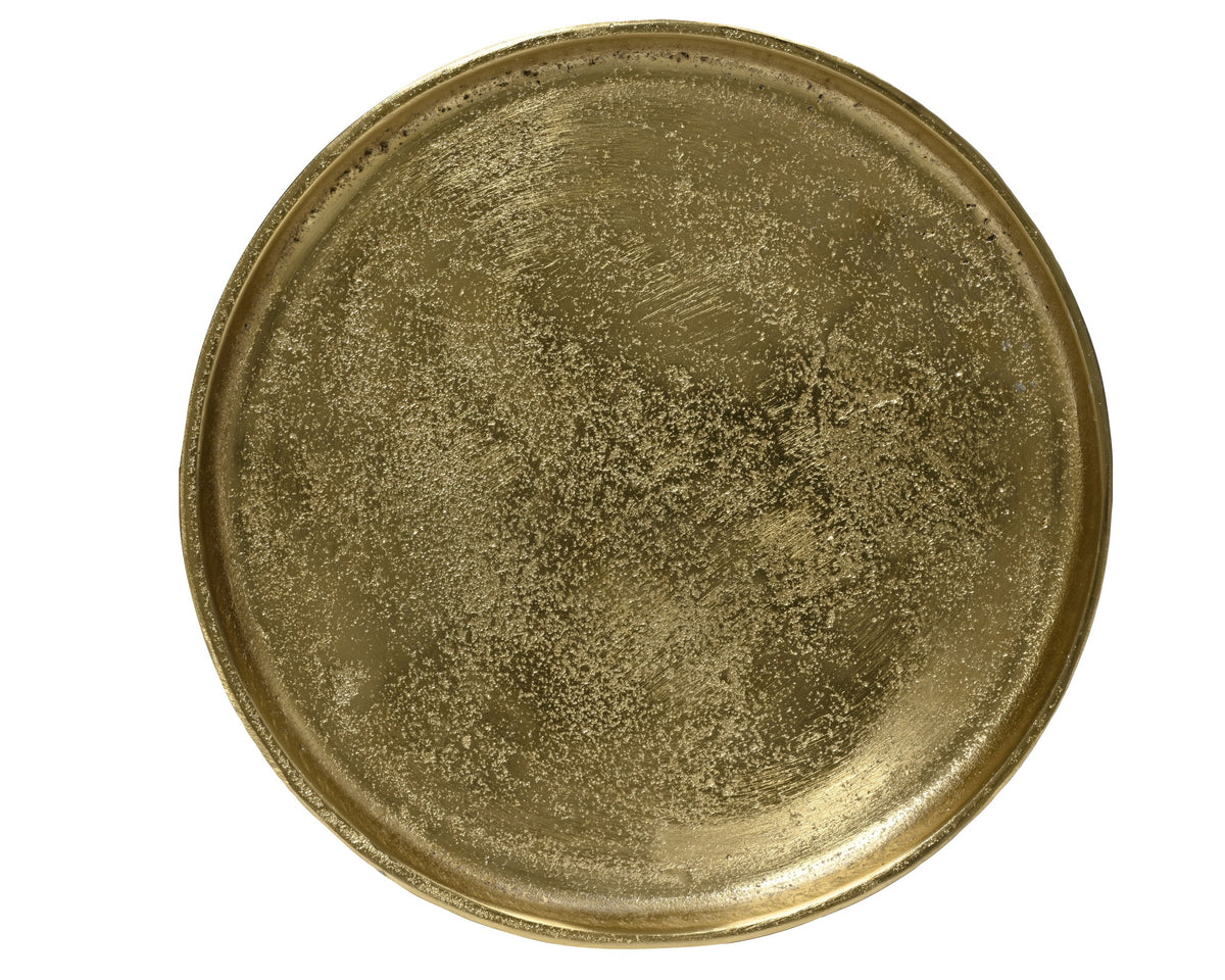 Piatto svuotatasche decorativo in metallo gold | rohome