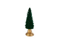 Albero di natale in resina con velluto verde h.22 | Rohome