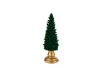 Albero di natale in resina con velluto verde h.22 | Rohome